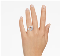Oiritaly Ring - Woman - Swarovski - 5666176 - LUNA - Metal Alloy